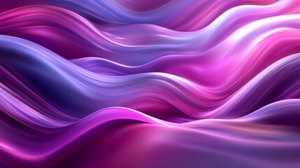 Obraz premium Vibrant purple magenta gradient background, light waves texture, presentation slide, seamless flow, Generative AI