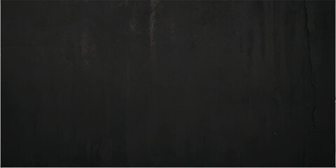 Black dark concrete wall background. Dirty black grunge background.