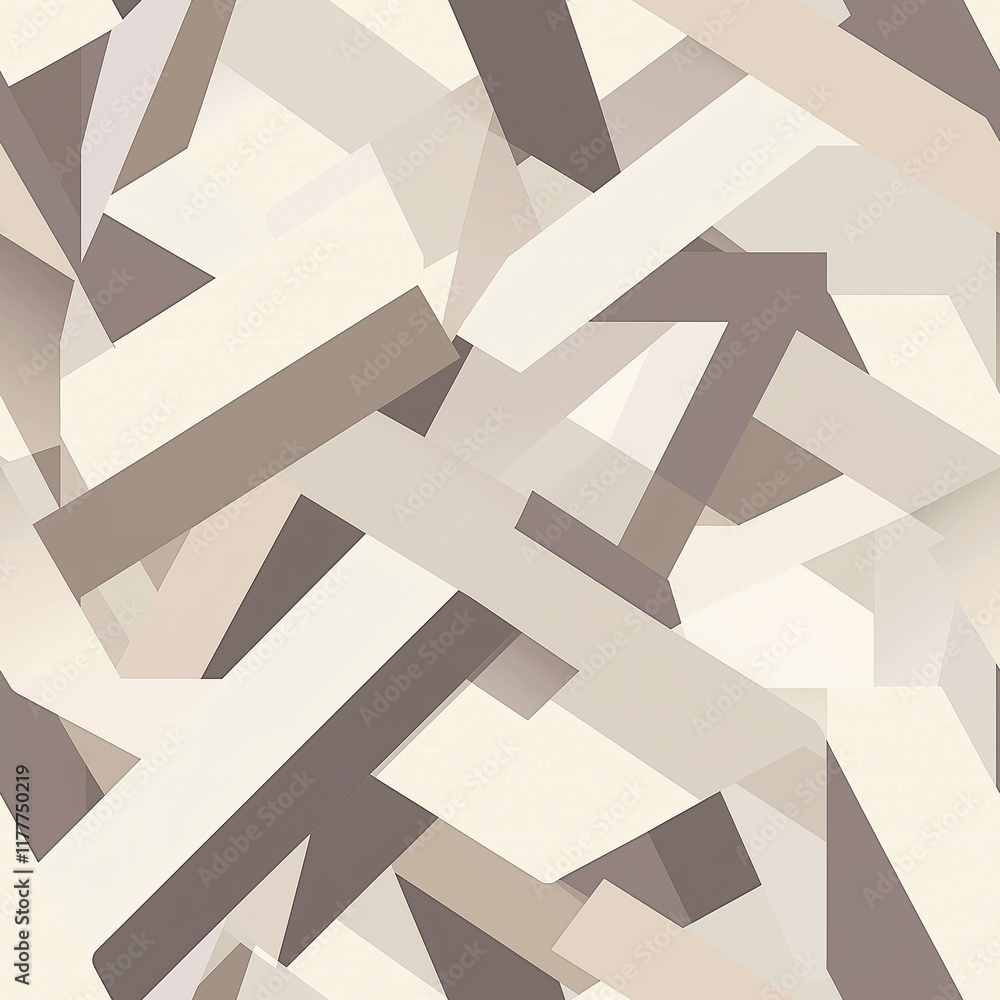 Poster minimalist linear seamless pattern design abstract shapes digital art modern aesthetic overlapping g