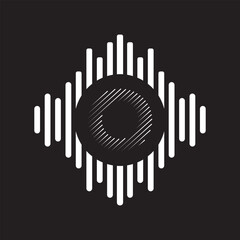 Initial Rained Logo Combine With Letter O Vector Template