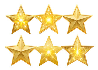 Set of sparkles star icons Emoji golden stars Star icon Bright firework isolated on white background.PNG transparent