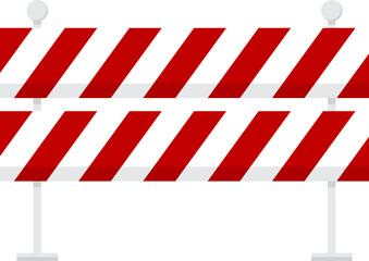 Caution Tape Surrounding Barriers, Hurdles, and Roadblock Equipment.