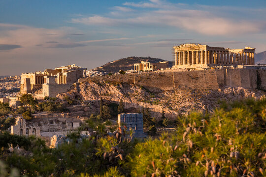 Acropolis at dusk