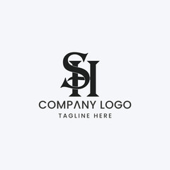 Initial Letter SH Logo Design Outstanding Creative Modern Symbol  Sign