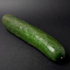 cucumber on a black background