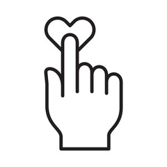 Charity and donation thin line icon.  Icon for symbol of philanthropy, help, giving, humanity.