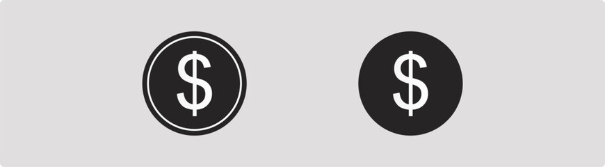  dollar icon set. money marketing bubble vector symbol. price dollar dialogue sign. Dollar price fall. Vector.