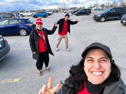 UGC POV Family ready for hockey game