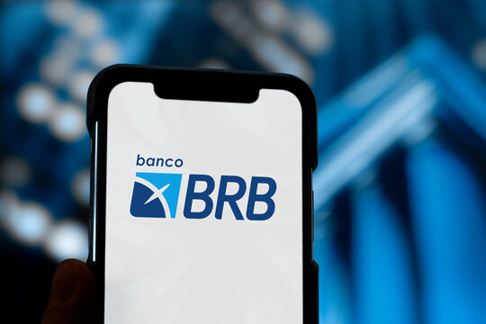 Guilherand-Granges, France - January 06, 2025. Banco BRB is a Brazilian bank offering financial services, including loans, investments, and digital banking solutions.