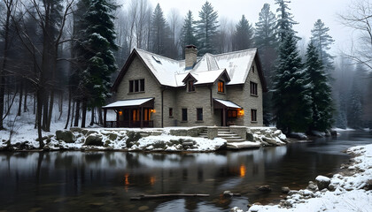 house on the lake