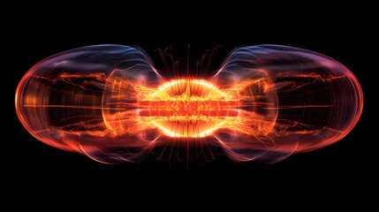 A visualization of nuclear fusion with glowing plasma and energy bursts, highlighting the scientific principles that power a hydrogen bomb 