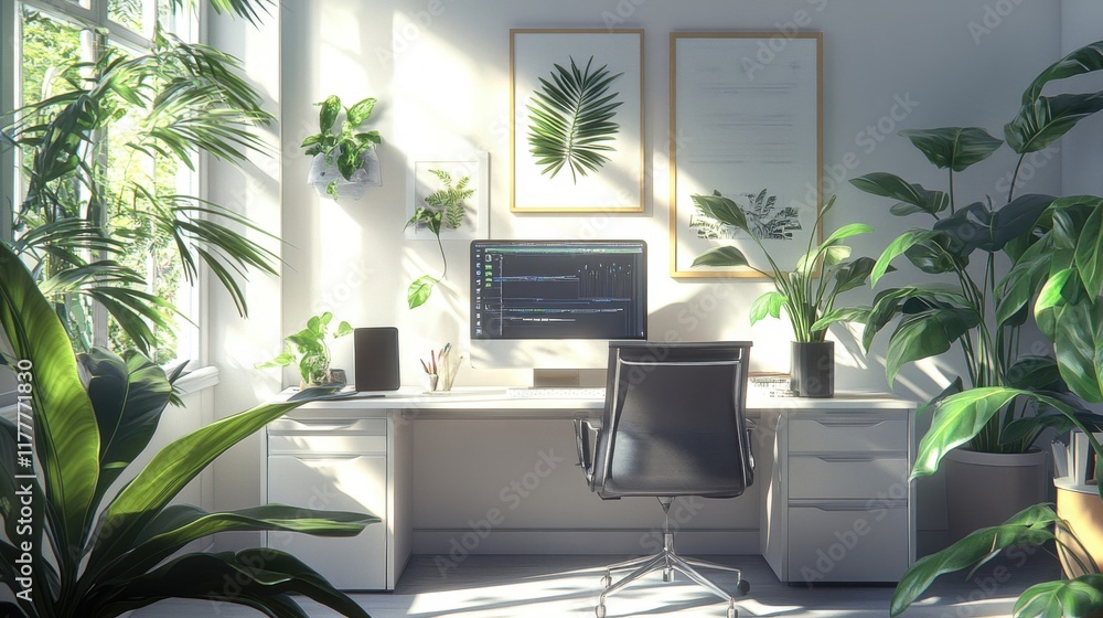 Aufkleber enhancing productivity a hybrid workspace blending physical virtual elements optimal collaboration