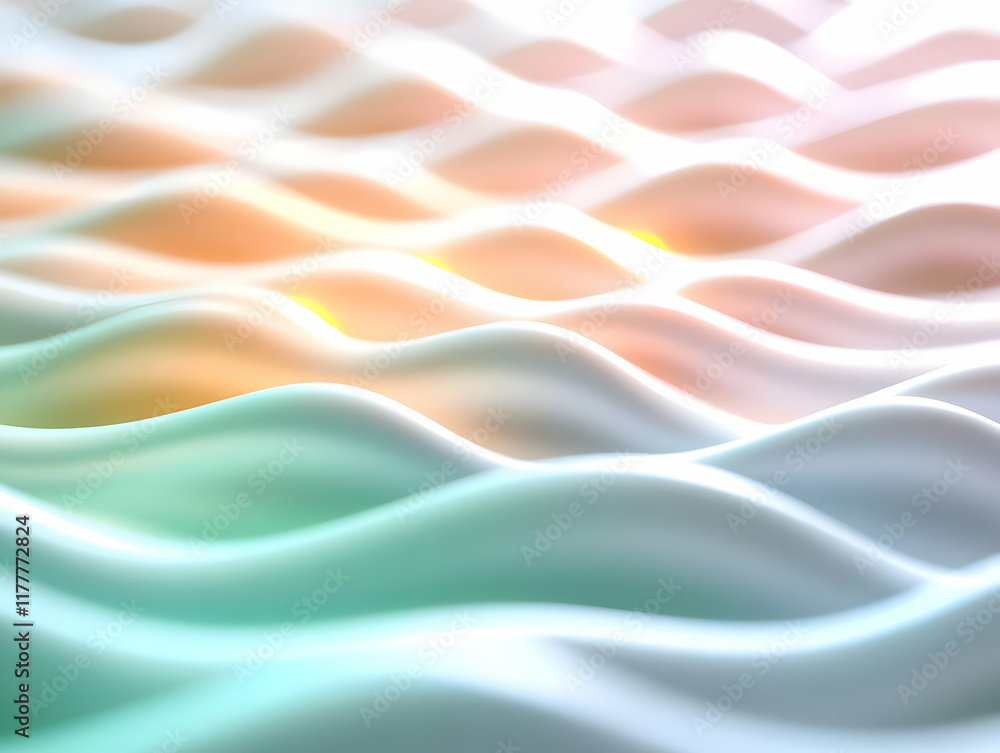 Aufkleber abstract pastel wave pattern background, ideal for website design or presentation
