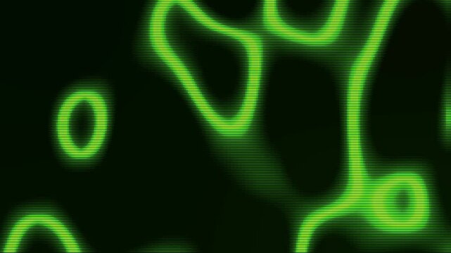 Pixel Fractal Strings Background Green