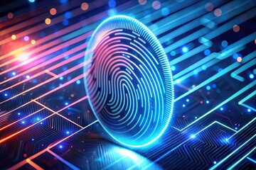 Secure the future:  a 3D-modelled biometric fingerprint scanner ensures high-tech access control.