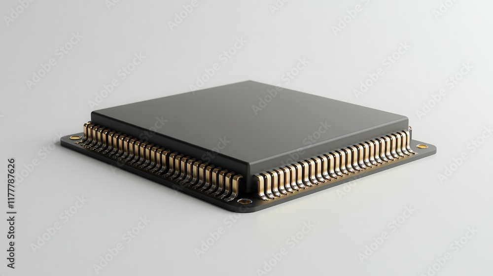 Poster exploring edge computing microchip innovations technology industry insights future trends