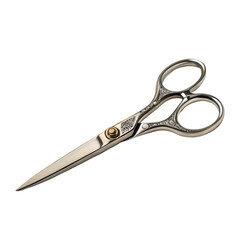 Obraz premium Close-up of Elegant Metal Scissors