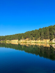 Fototapeta premium lake and forest