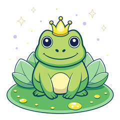 green frog on a leaf