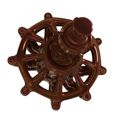 Metal abstract shape, 3d render © neurostructure