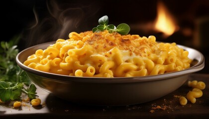 macaroni cheese pasta, AI generated