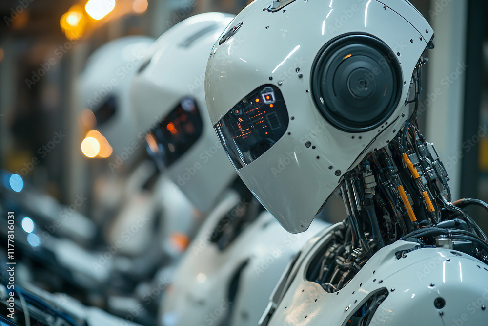 Poster humanoid robot showcases ai innovation ai generative