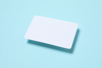 Paper card on color background