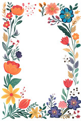 A decorative floral Ivy frame with leaves on transparent background, perfect for weddings or garden events. floral background, flower decoration. with copy space