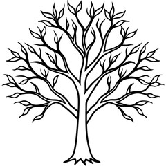 Twisting Roots The Journey of Life in Vector Art