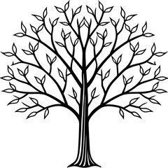 Twisting Roots The Journey of Life in Vector Art