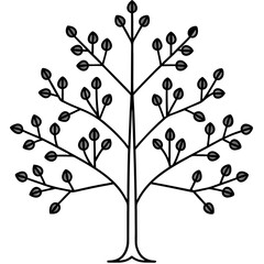 Twisting Roots The Journey of Life in Vector Art