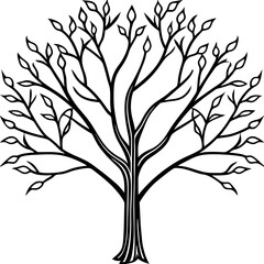 Twisting Roots The Journey of Life in Vector Art