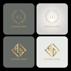 AG luxary typography letter logo. AG Creative style logo but still simple lettering and modern.
