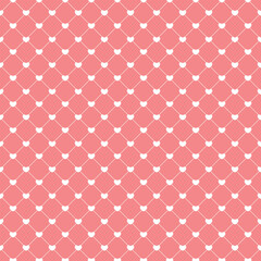 seamless pattern with pink hearts