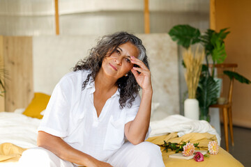 A thoughtful older woman 