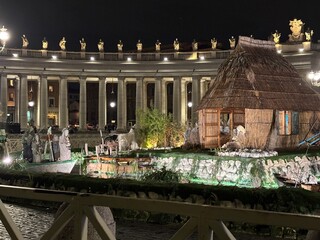 Nativity represented in St. Peter's Square. For the Jubilee Year 2025