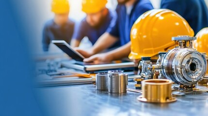 Close-Up of Tablet Being Used by Builder at Construction Site