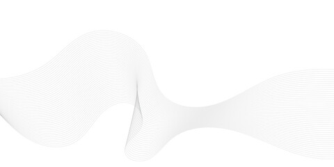Fototapeta premium Abstract white and grey background with technology business wave lines. Abstract background with a wave curve lines. Frequency sound wave line and technology concept background. 