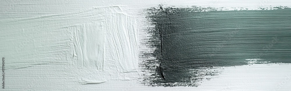 Poster subtle pencil strokes create a gradient effect in muted gray tones on a textured canvas