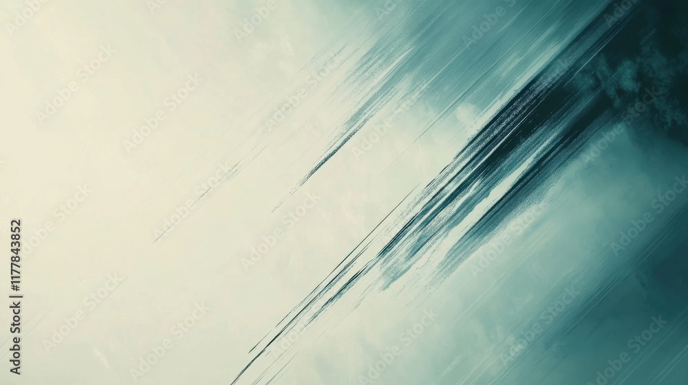 Poster soft muted mint background with gentle pencil strokes providing a calming and serene atmosphere