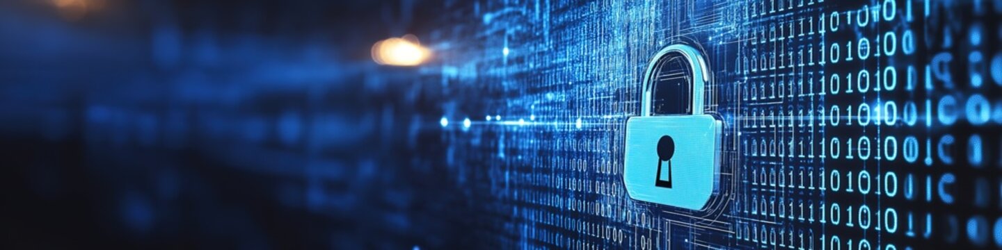 Digital lock safeguarding binary code data stream