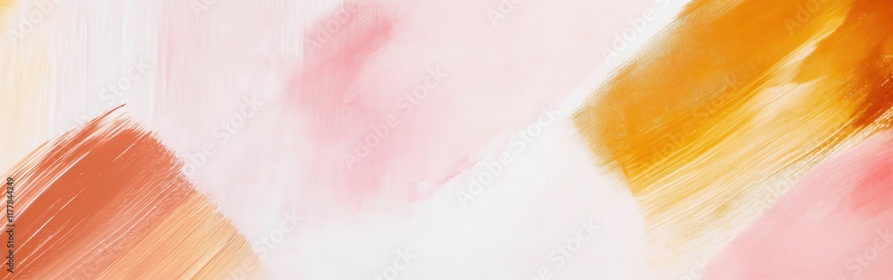 Poster captivating minimalist brushstrokes in pastel hues create a soft and serene visual experience