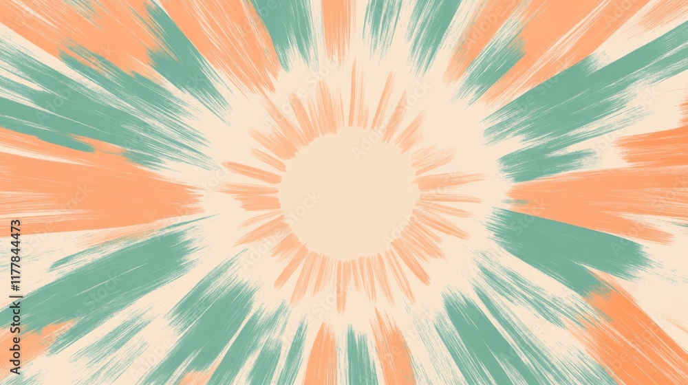 Aufkleber dynamic minimalist pencil strokes create an energetic burst of color