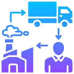 Supply Chain Management Icon