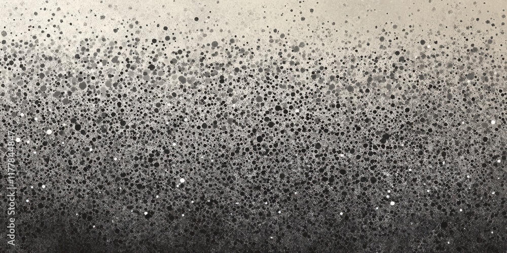 Poster Stippled ink texture creates a captivating visual effect resembling a gradient of rich tones and intricate patterns on a textured background