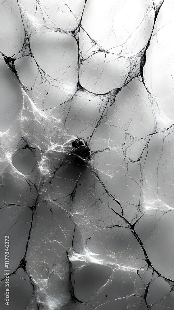 Poster striking geometric interpretation of a spider s web in minimalist scandinavian style
