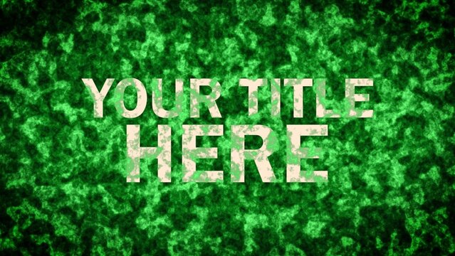 Jungle Forest Green Plants Title Intro Template