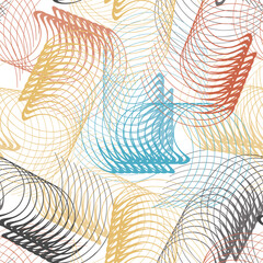 Geometric design seamless pattern