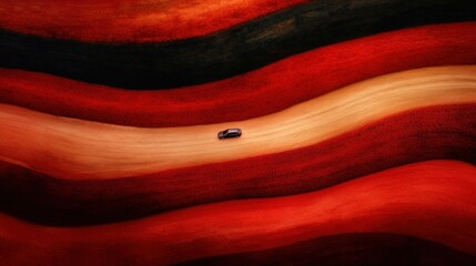 Obraz premium Aerial View of Colorful Tulip Fields with Drone Perspective