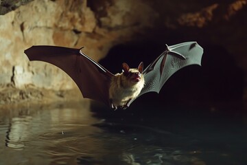 Bat in cave